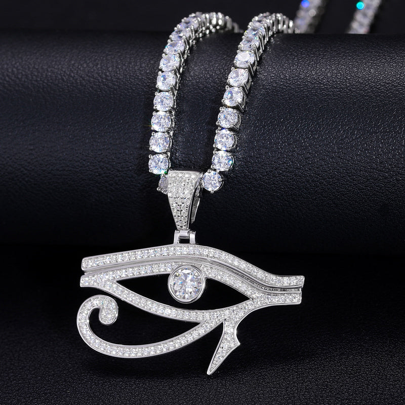 Sterling Silver Eye of Horus Necklace, Silver Necklace, Religious Neck –  Indigo & Jade