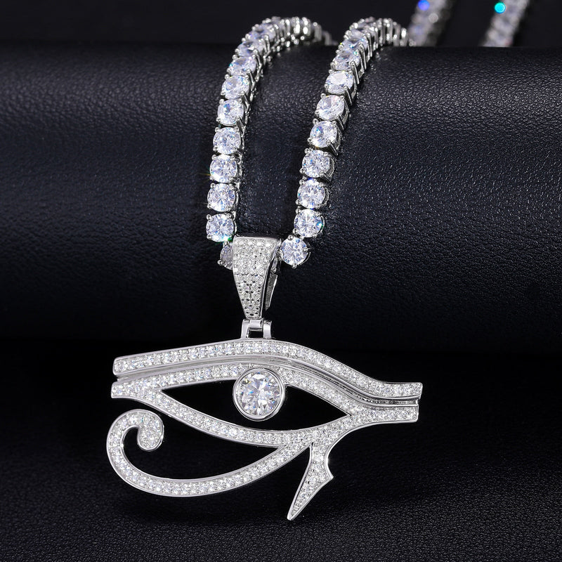 Eye of Horus Pendant 18K x Moissanite - ICECI