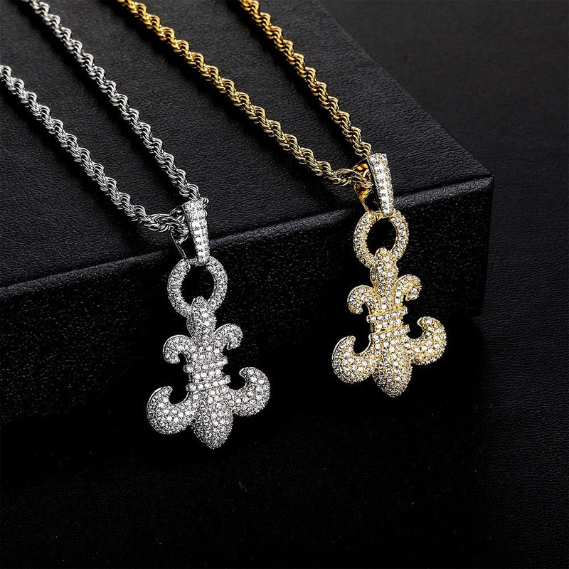 Fleur-de-Lis Pendant 14K - ICECI