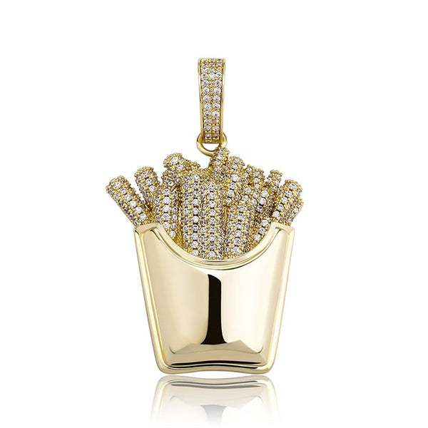 French Fries Pendant 14K - ICECI