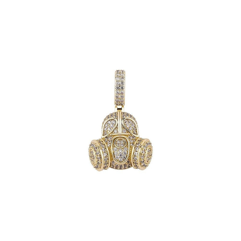 Gas Mask Pendant 14K - ICECI