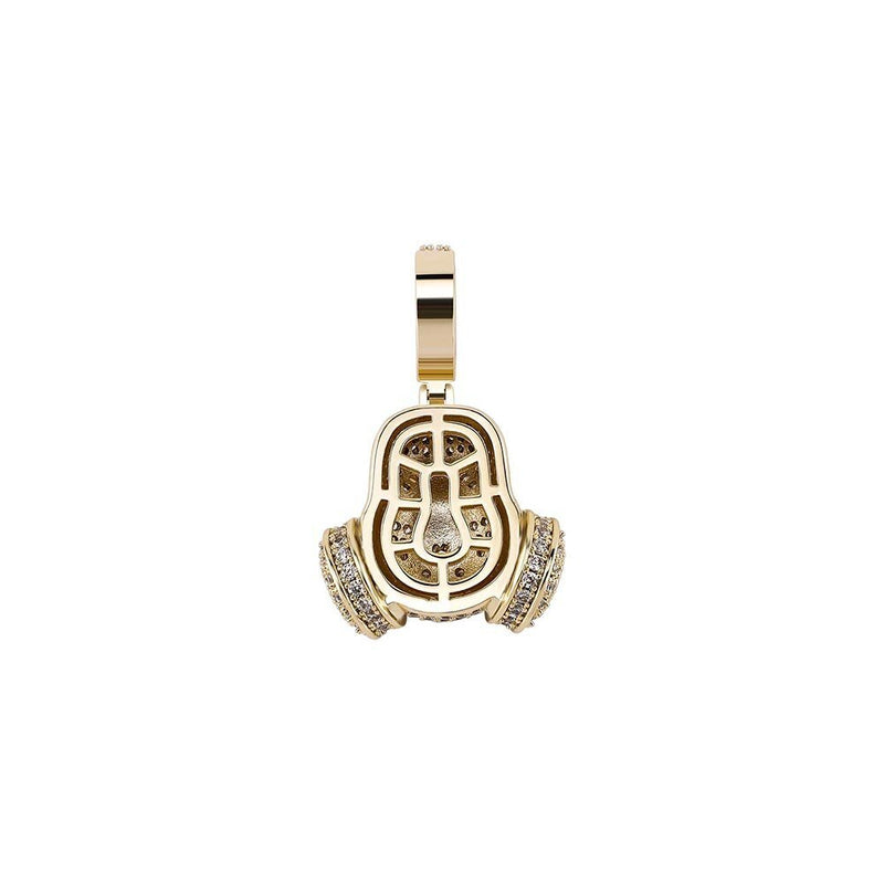 Gas Mask Pendant 14K - ICECI