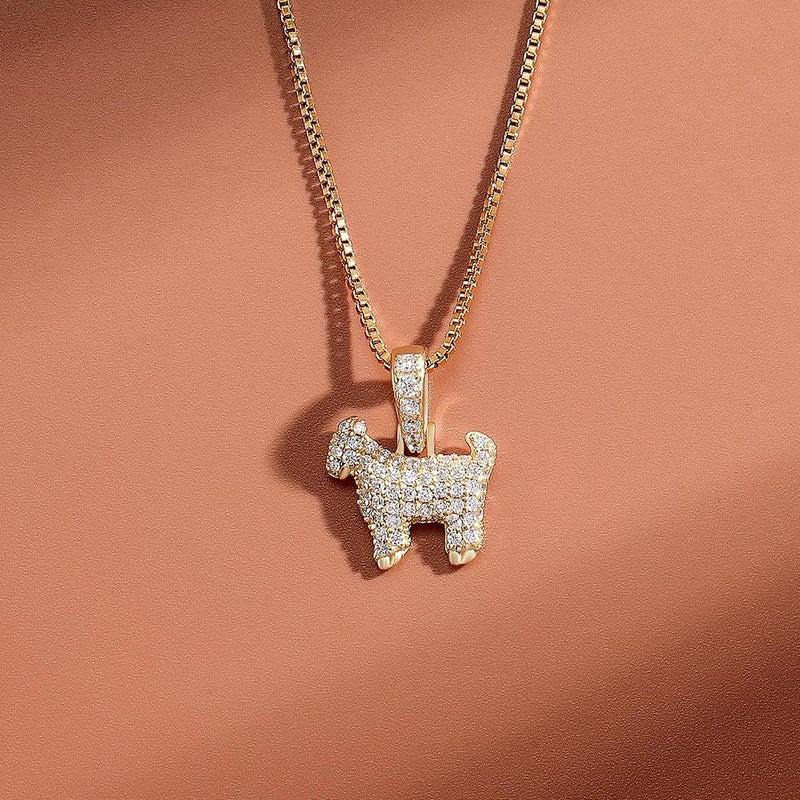 Goat Pendant 14K x Sterling Silver - ICECI