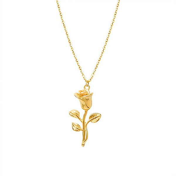 Golden Rose Pendant 18K - ICECI