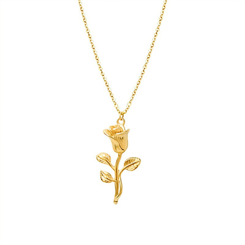 Golden Rose Pendant 18K - ICECI