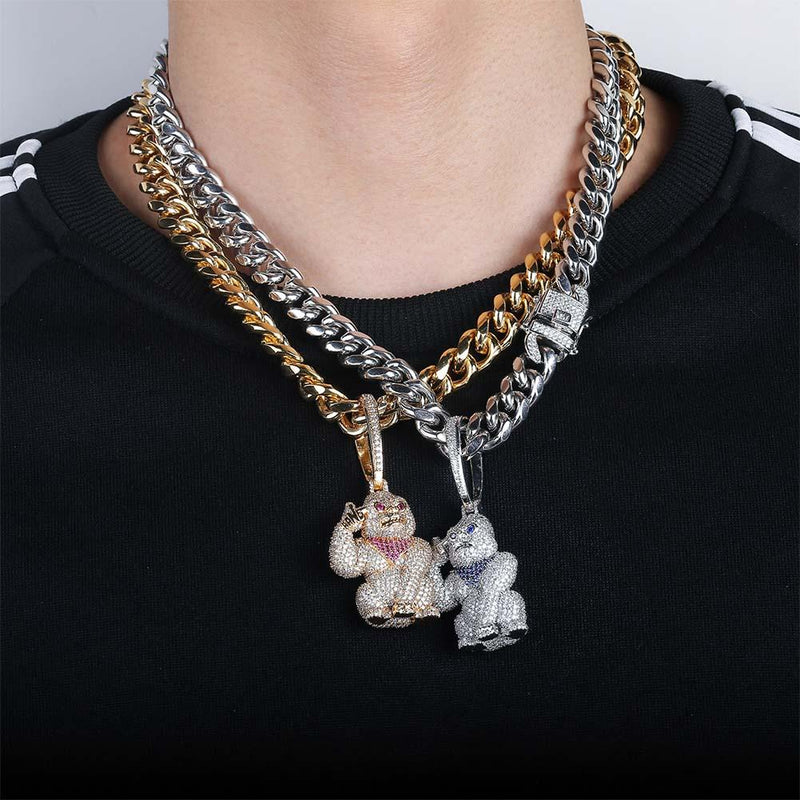 GORILLA PENDANT 18K - ICECI