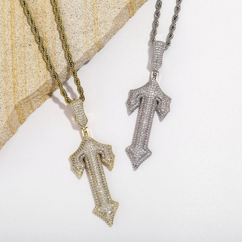 Gothic T Pendant 14K - ICECI