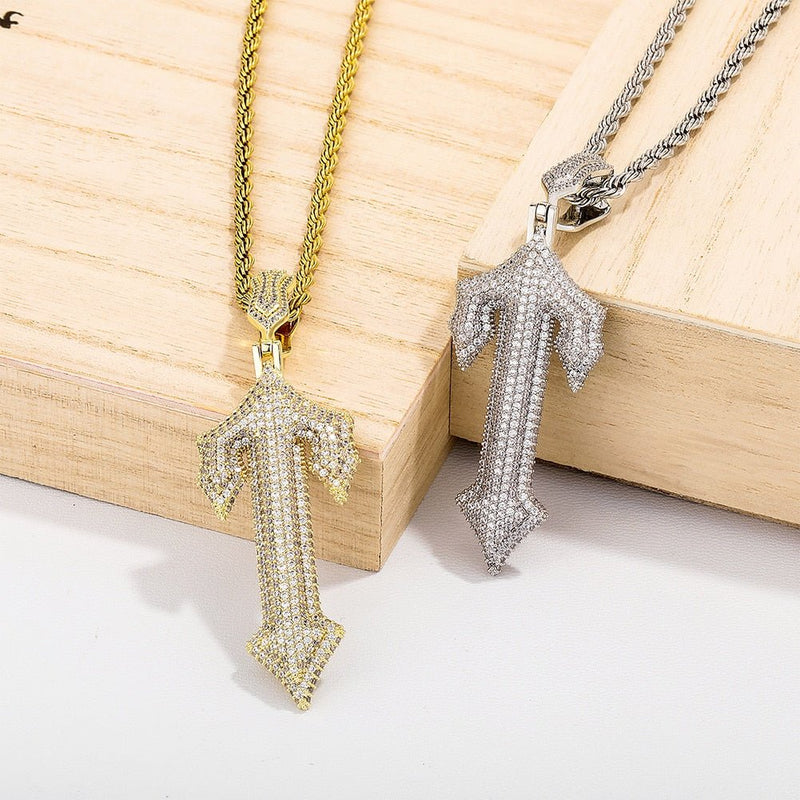 Gothic T Pendant 14K - ICECI