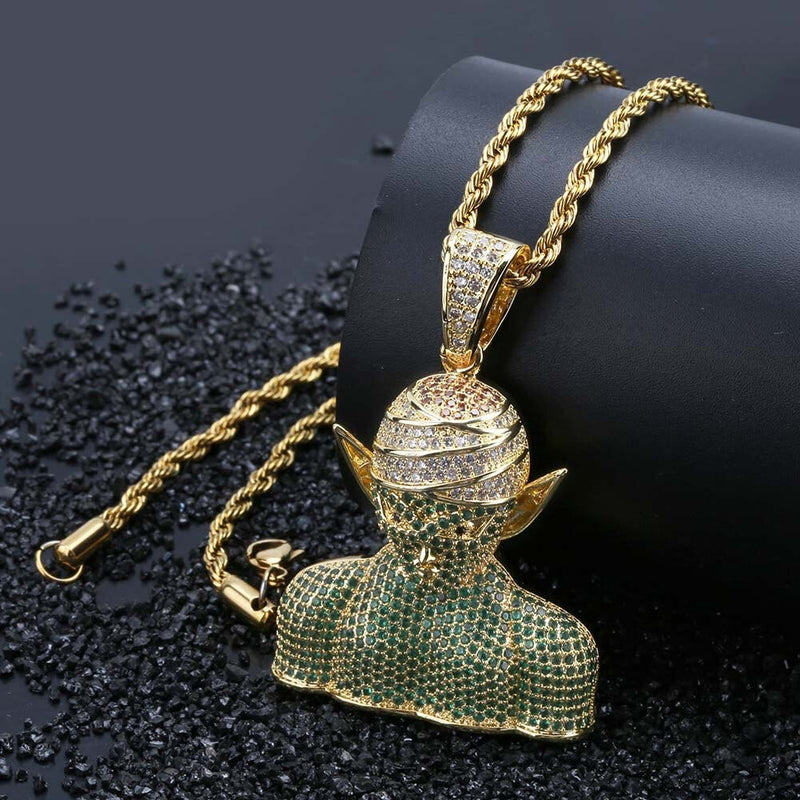 Green Junior Demon Pendant 14K - ICECI