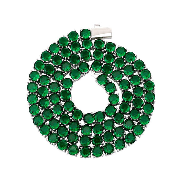 Green Tennis Chain 14K - ICECI