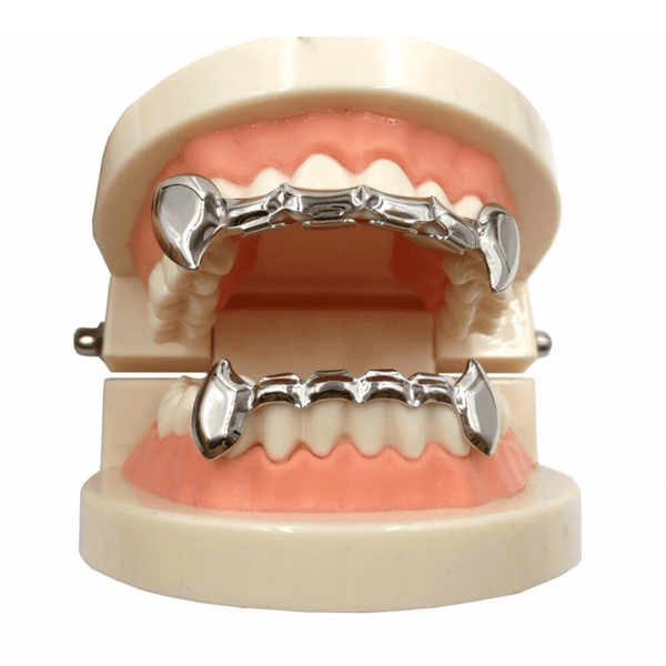 HALF TEETH VAMPIRE FANG GRILLZ 14K - ICECI