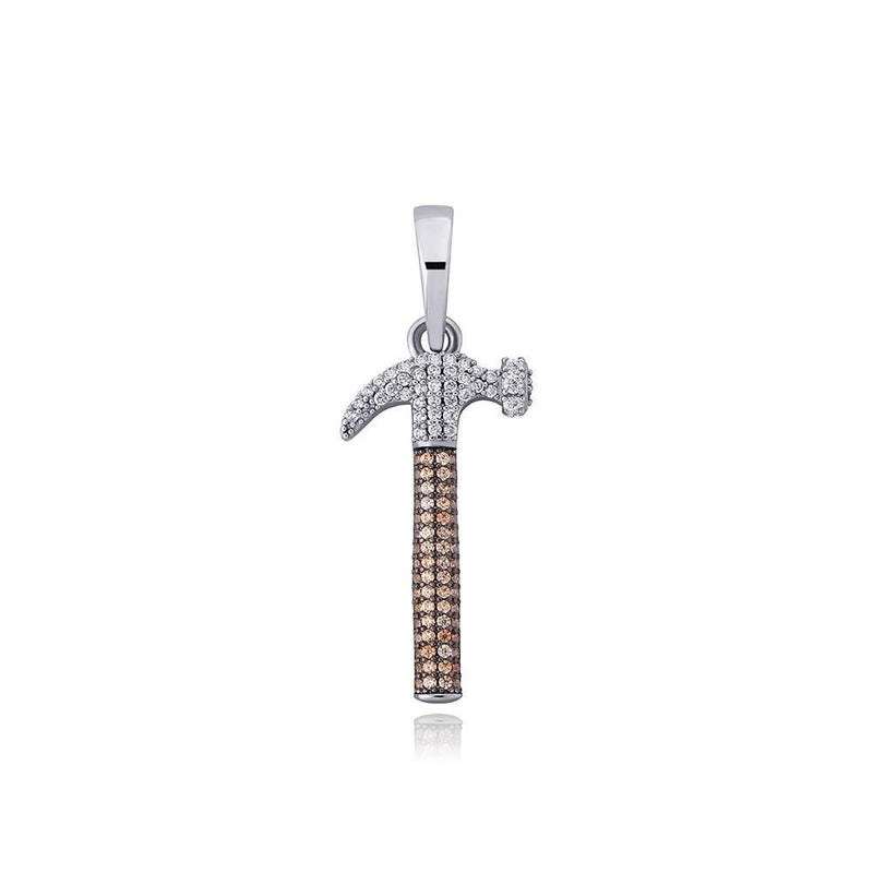 HAMMER PENDANT 14K X STERLING SILVER - ICECI