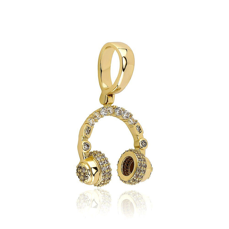 Headphones Pendant 14K - ICECI