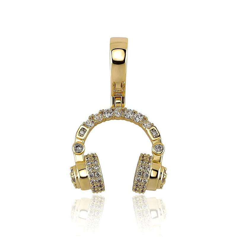 Headphones Pendant 14K - ICECI