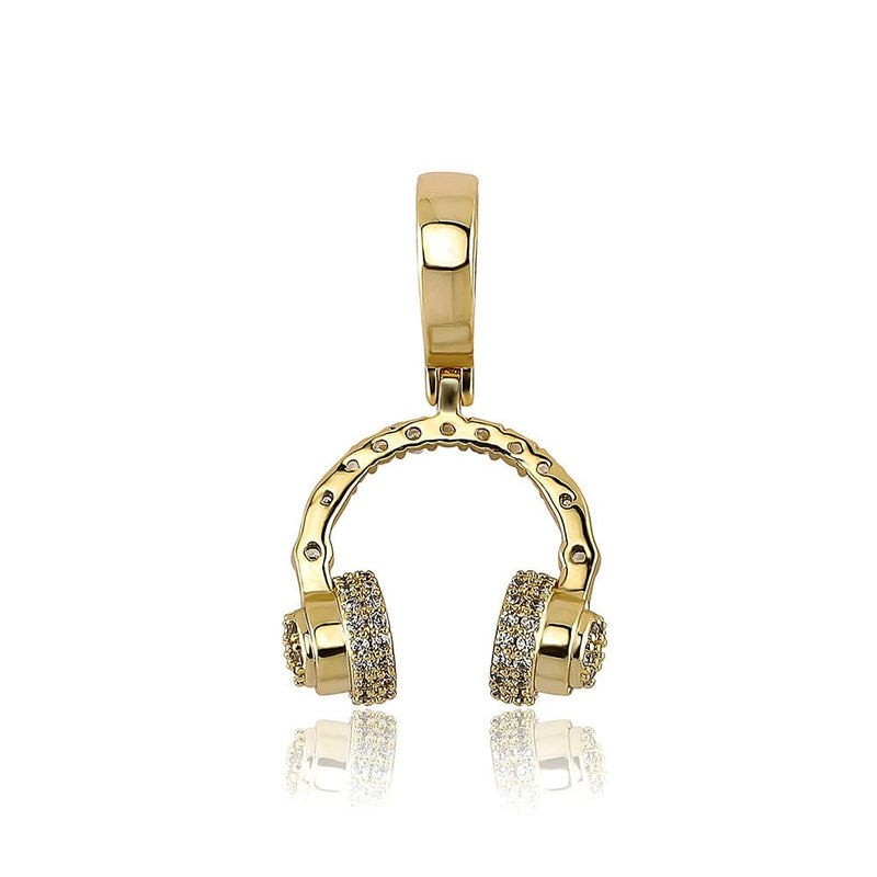 Headphones Pendant 14K - ICECI
