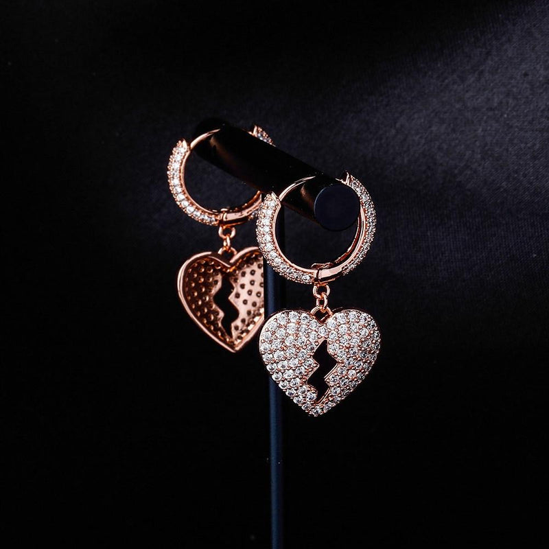 HEARTBREAK DROP EARRINGS 14K - ICECI