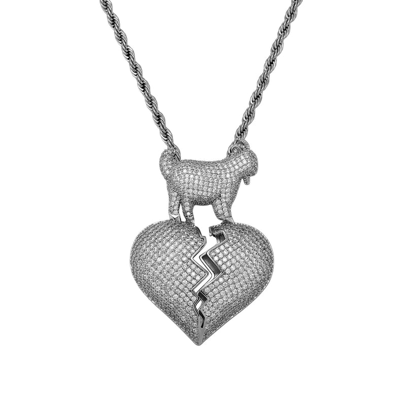 Heartbreak Goat Pendant 14K - ICECI