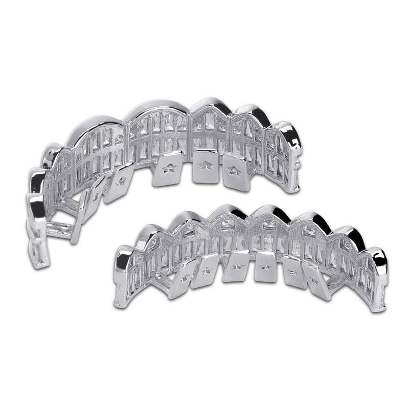 Iced 6 Teeth Baguette Grillz 14K - ICECI