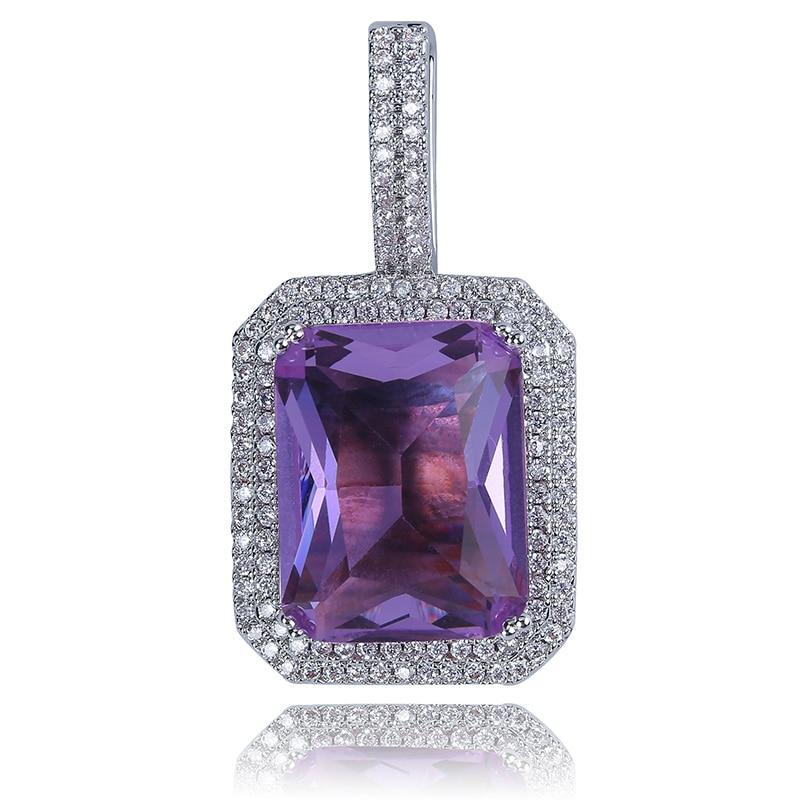 Iced Gemstone Pendant 14K - ICECI