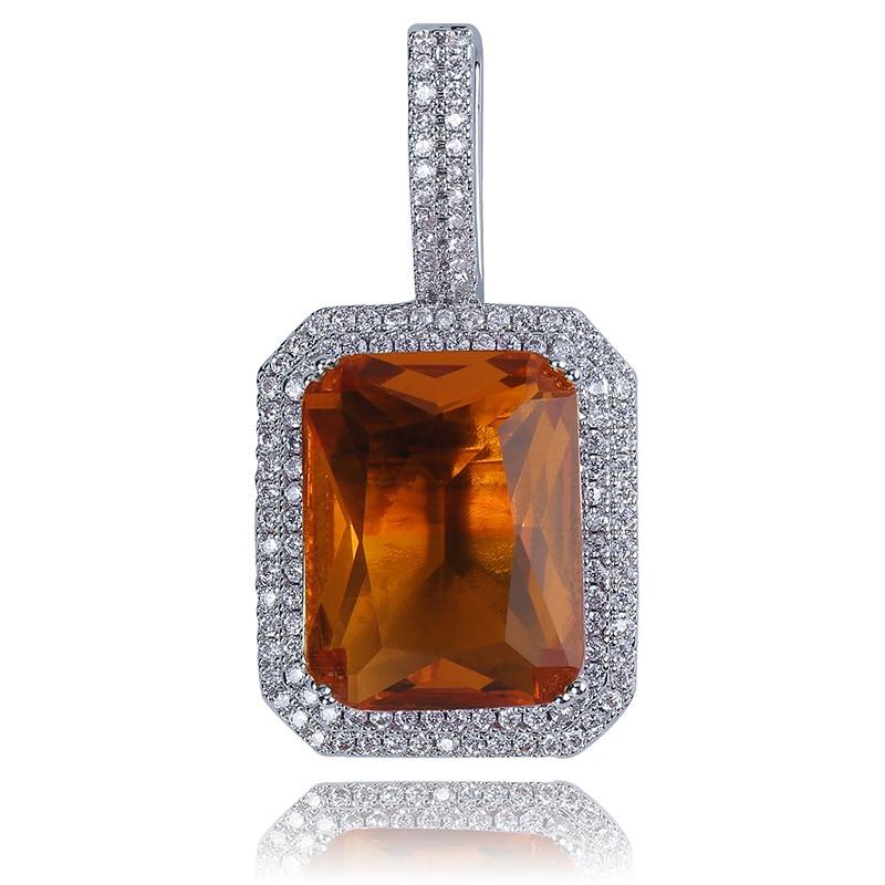 Iced Gemstone Pendant 14K - ICECI