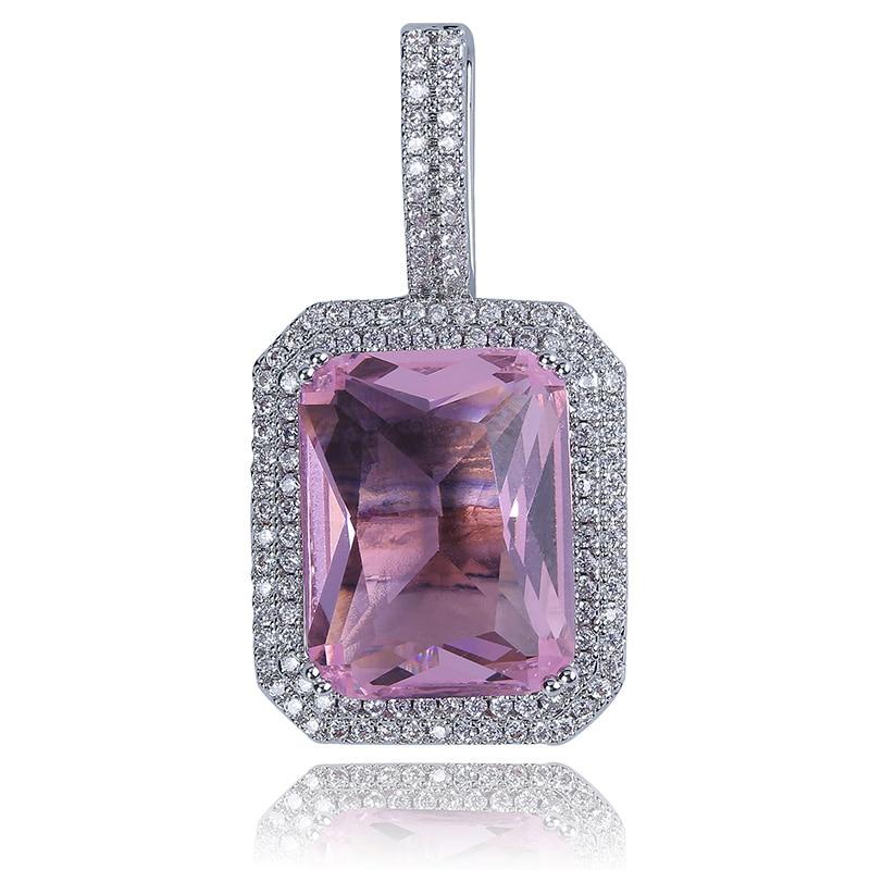 Iced Gemstone Pendant 14K - ICECI