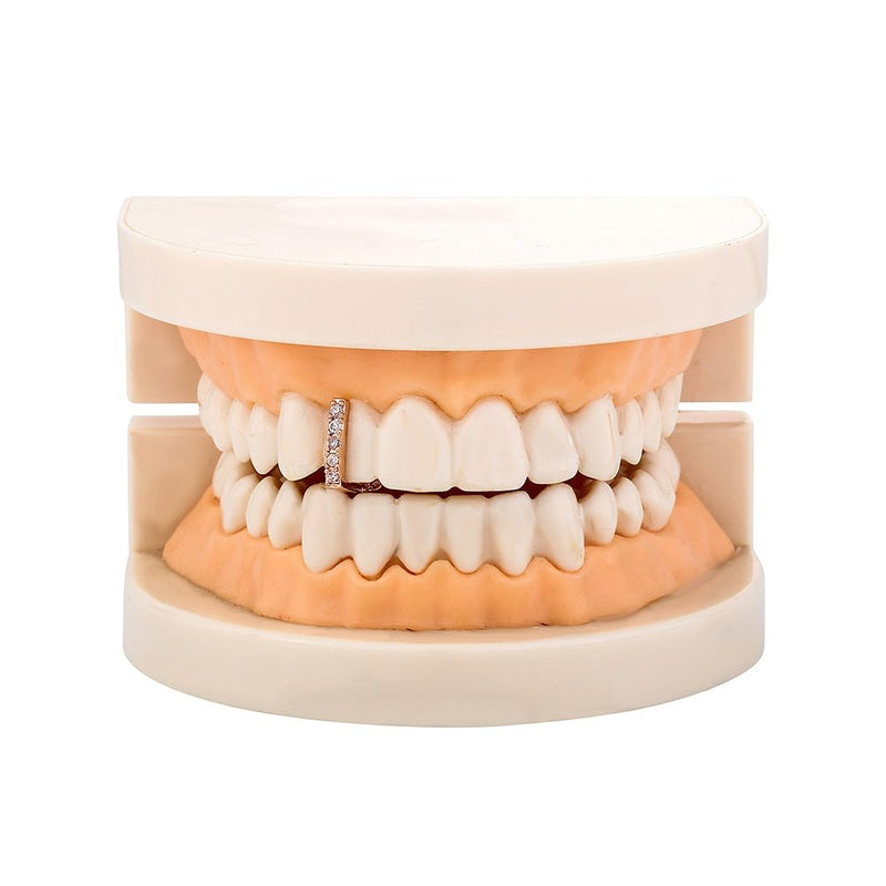 Iced Single Gap Tooth Grillz 14K - ICECI