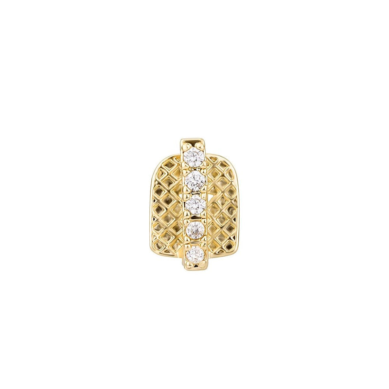 Iced Single Gap Tooth Grillz 14K - ICECI