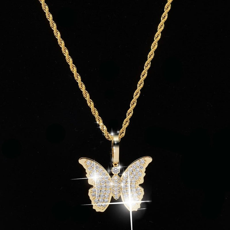 ICY BUTTERFLY PENDANT 18K - ICECI