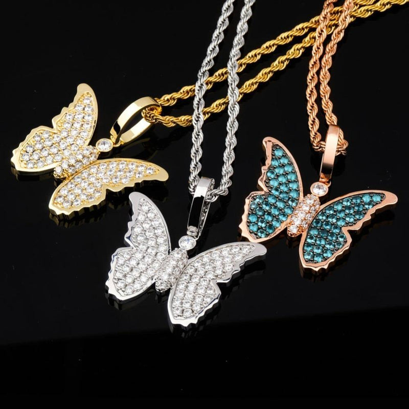 ICY BUTTERFLY PENDANT 18K - ICECI