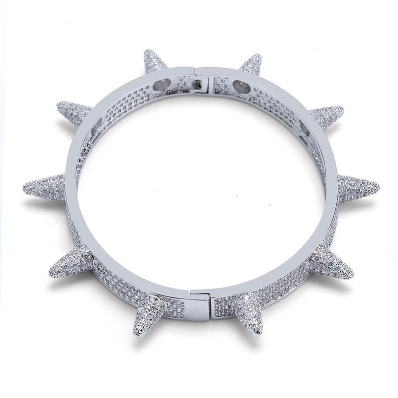 ICY SPIKE RIVETS CUFF 18K - ICECI