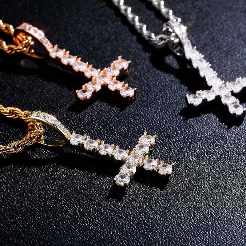 INVERTED CROSS PENDANT 14K - ICECI