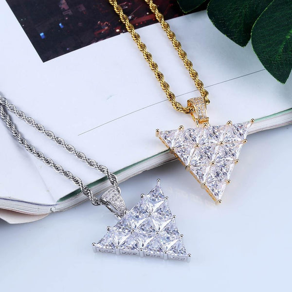 Inverted Triangle Pendant 18K - ICECI