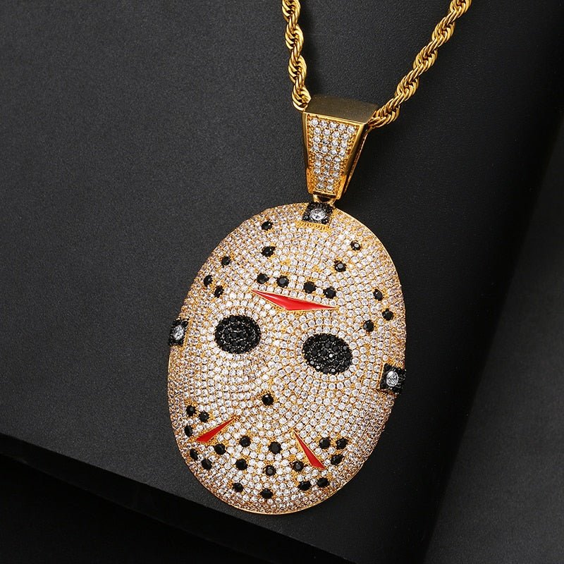 Jason Voorhees Mask Pendant 18K - ICECI