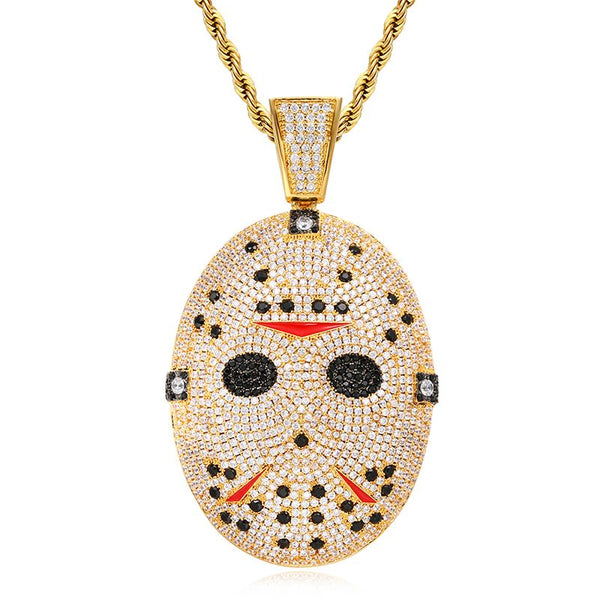 Jason Voorhees Mask Pendant 18K - ICECI