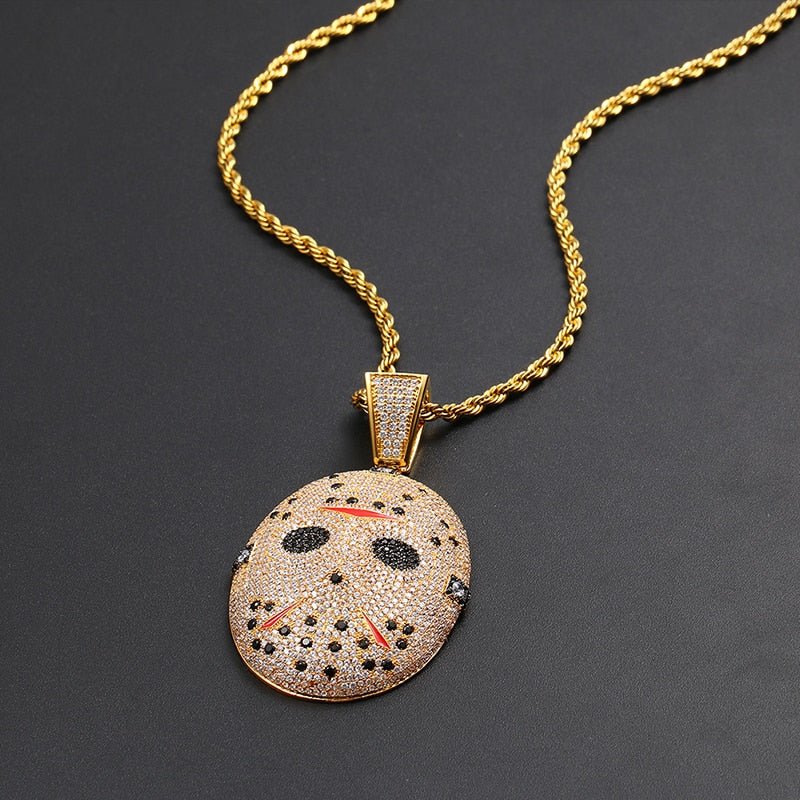 Jason Voorhees Mask Pendant 18K - ICECI