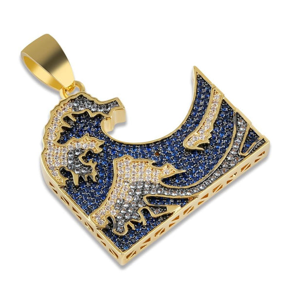 KANAGAWA WAVE PENDANT 18K - ICECI