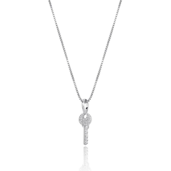 KEY PENDANT 14K X STERLING SILVER - ICECI