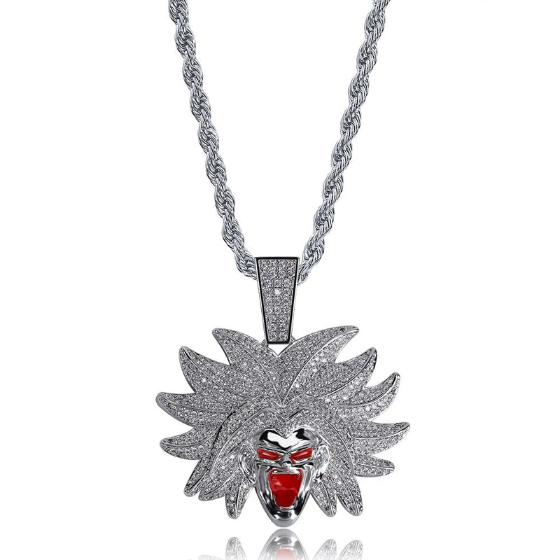 Legendary Super Saiyan Villain Pendant 18K - ICECI