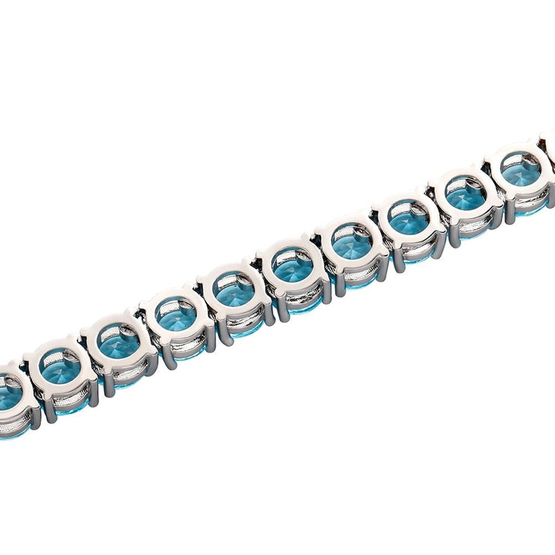 Light Blue Tennis Chain 14K - ICECI