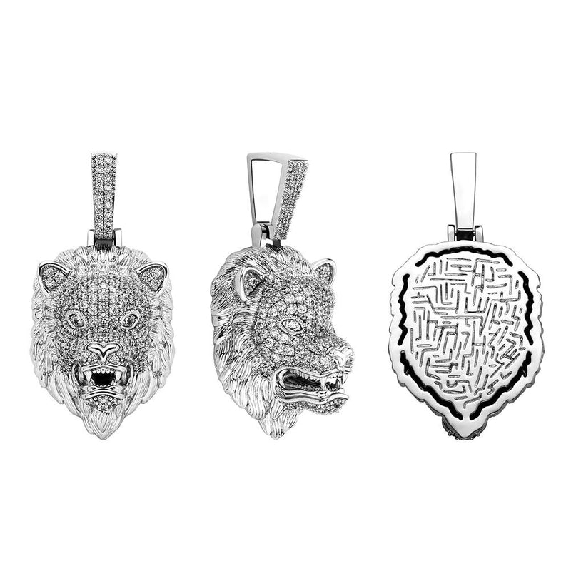 LION HEAD PENDANT 14K - ICECI