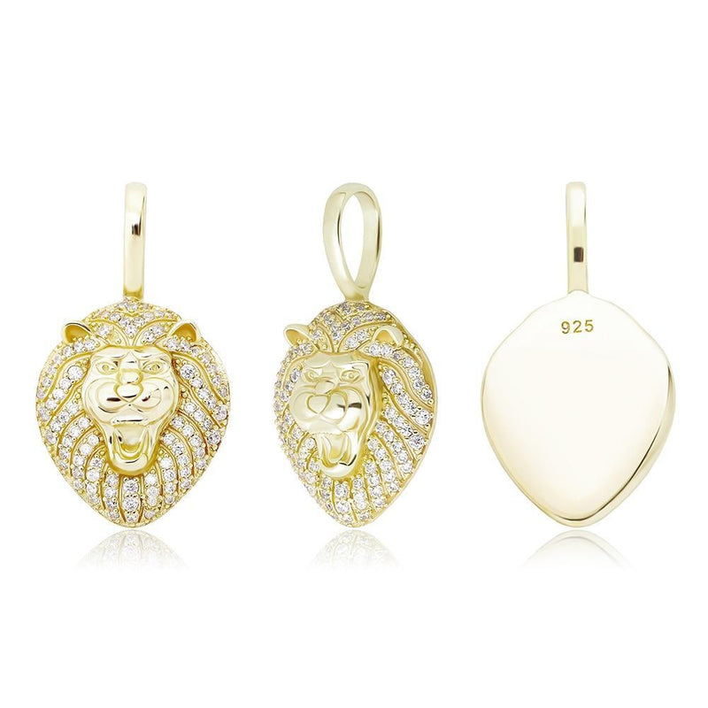 LION PENDANT 14K X STERLING SILVER - ICECI