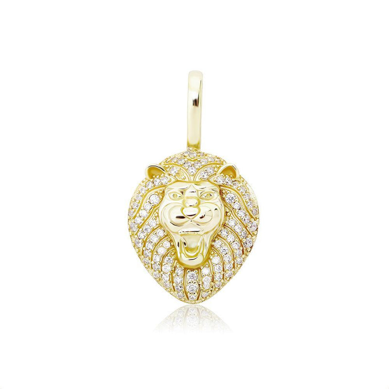 LION PENDANT 14K X STERLING SILVER - ICECI