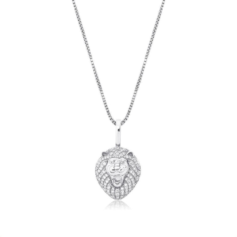 LION PENDANT 14K X STERLING SILVER - ICECI