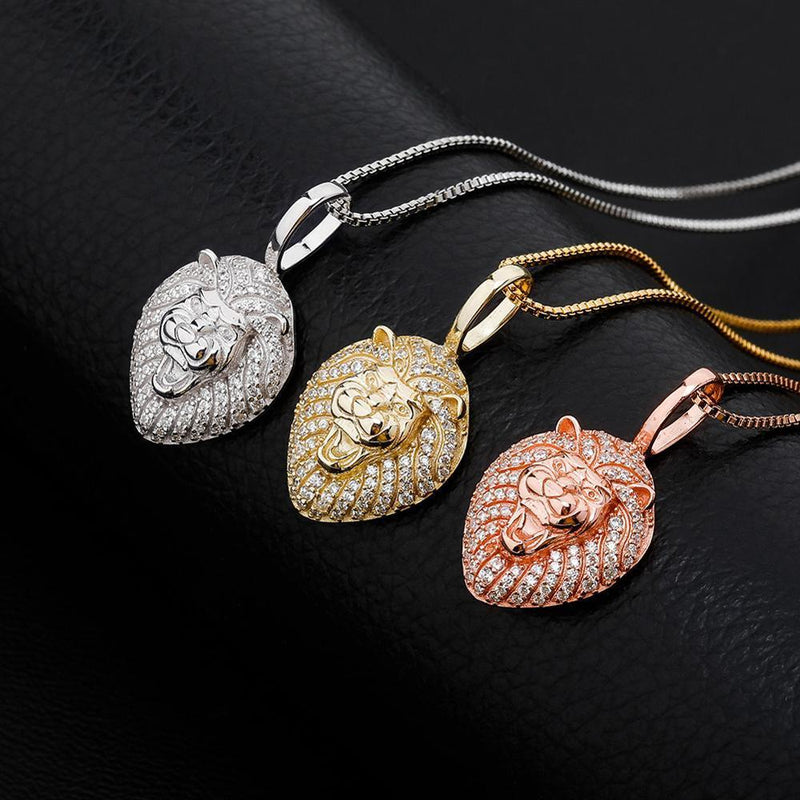 LION PENDANT 14K X STERLING SILVER - ICECI