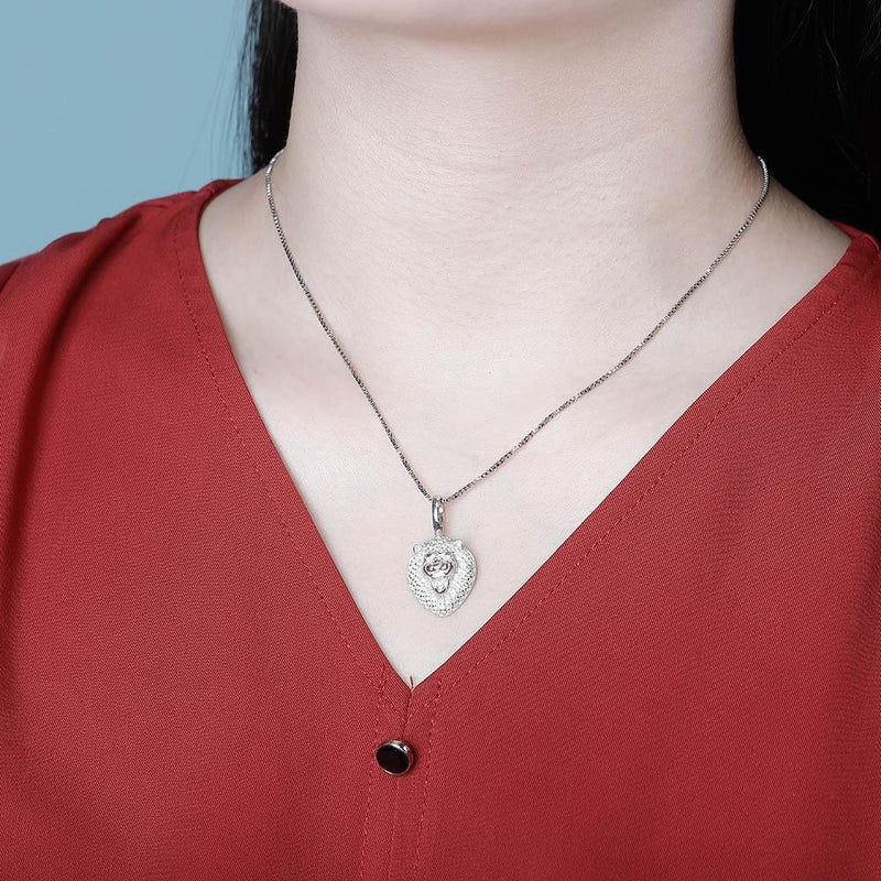 LION PENDANT 14K X STERLING SILVER - ICECI
