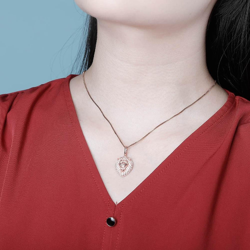 LION PENDANT 14K X STERLING SILVER - ICECI