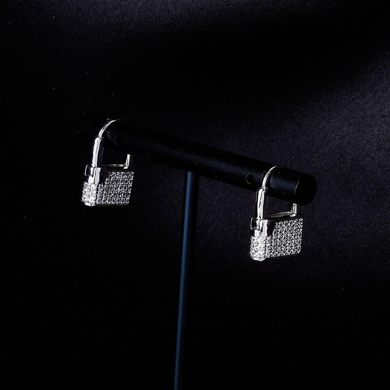 LOCK EARRINGS 14K - ICECI