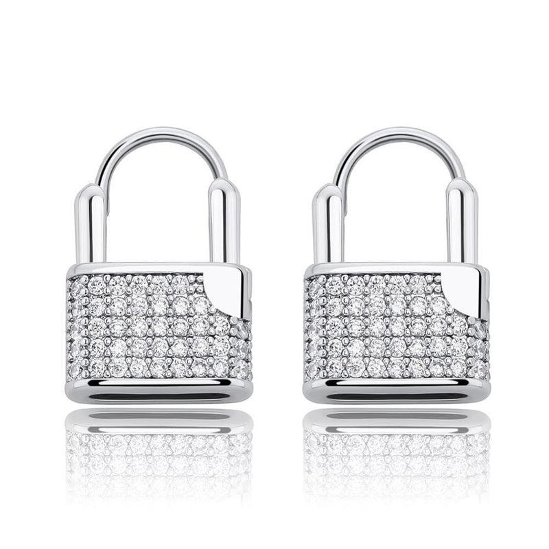 LOCK EARRINGS 14K - ICECI