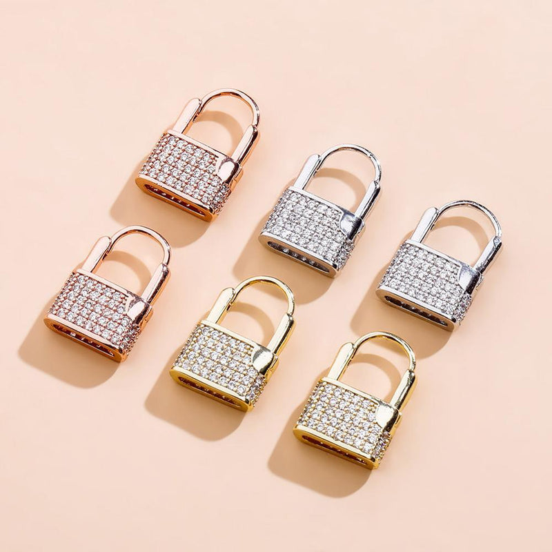 LOCK EARRINGS 14K - ICECI