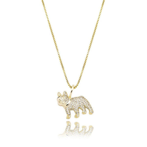 LUCKY DOG PENDANT 14K X STERLING SILVER - ICECI